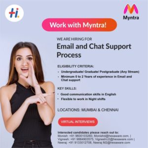MYNTRA Recruitment 2021