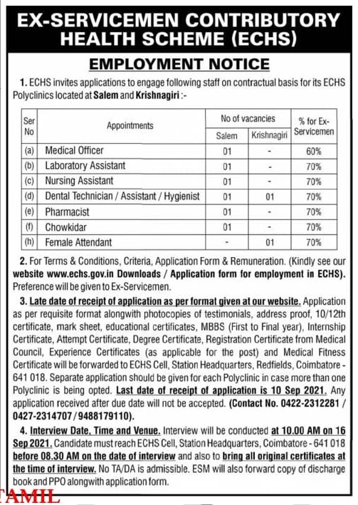 Nilgiris Government Medical College Recruitment 2021
