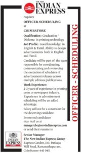 Indian Express Recruitment 2021